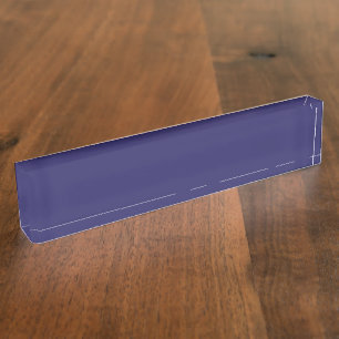 Porte-nom Les formes abstraites bleues et violettes se fonde