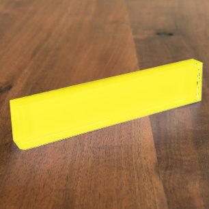 Porte-nom Les formes abstraites jaune et orange se chevauche