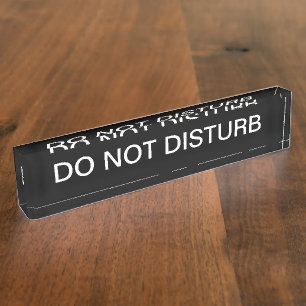 Porte-nom L'Exécutif Ne Disturbe Pas