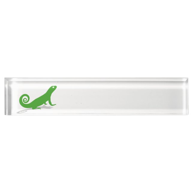 Porte-nom Lézard vert (Devant)