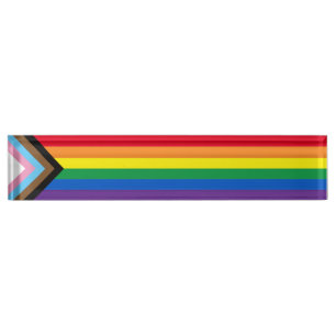 Porte-nom Lgbtq arc-en-ciel diversité drapeau gay pride