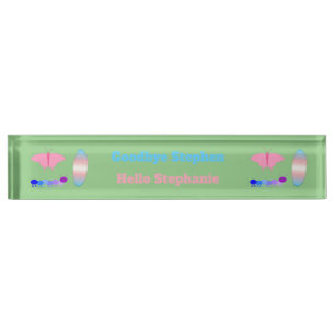 Porte-nom LGBTQIA Transgenre Fierté Caterpillar to Butfly