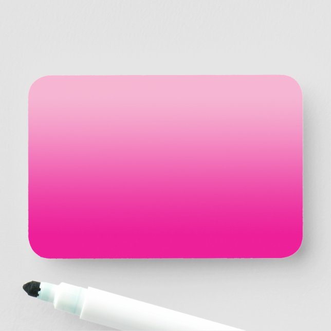Porte-nom Light and Hot Pink Ombre Blank (En situation)