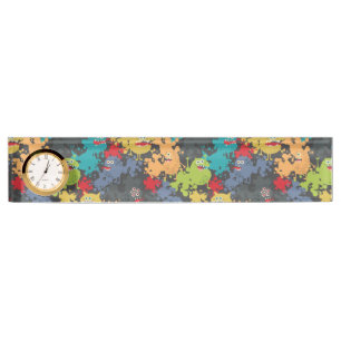 Porte-nom Little cute funny monsters