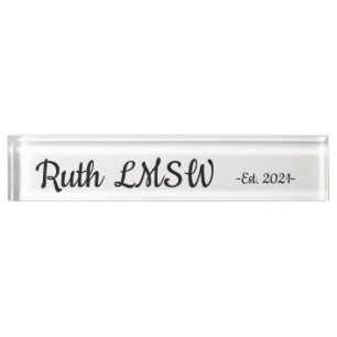 Porte-nom LMSW est.2021