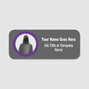 Porte-nom Logo de Cyber Security Specialist et votre texte s