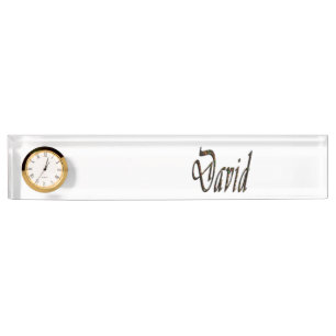 Porte-nom Logo de David Name,