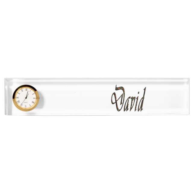 Porte-nom Logo de David Name, (Devant)
