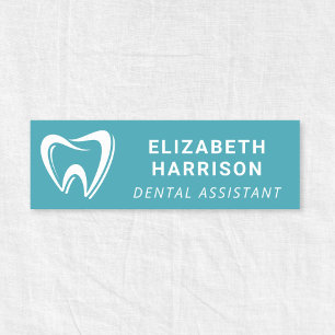 Porte-nom Logo de dentiste Cabinet dentaire Bleu sarcelle