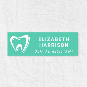 Porte-nom Logo de dentiste Cabinet dentaire Vert