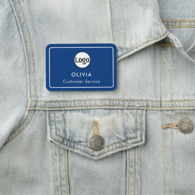 Porte-nom Logo de l'employé personnalisé, (En situation)