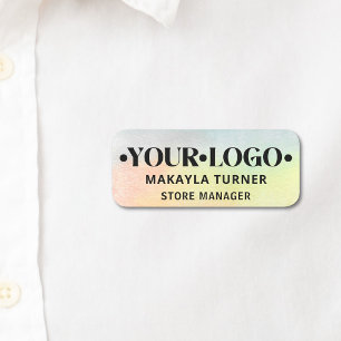 Porte-nom Logo de l'entreprise Employé 