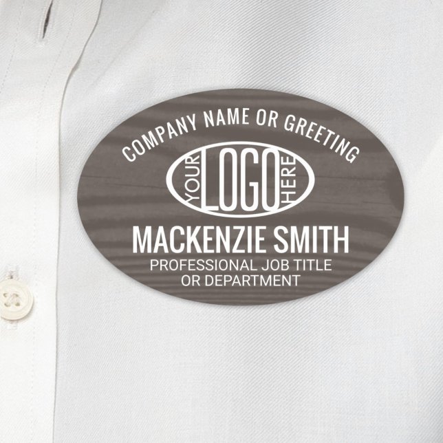 Porte-nom Logo de l'entreprise Identifiant de l'employé Brow (Créateur téléchargé)