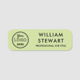 Porte-nom Logo de l'entreprise Lime Green Employé