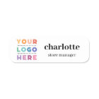 Logo de l'entreprise magnétique Nom et titre de l'