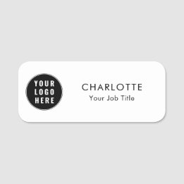Porte-nom Logo d'entreprise DIY pour employés personnalisé