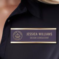 Logo d'entreprise moderne Purple Gold