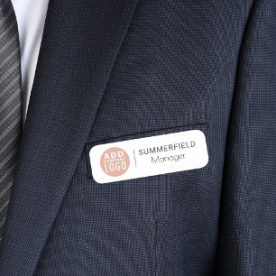 Porte-nom Logo d'entreprise personnalisé Code d'employé de l