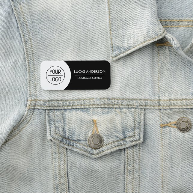 Porte-nom Logo d'entreprise personnalisé Employé magnétique (En situation)