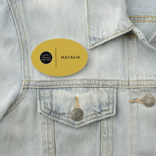 Porte-nom Logo d'entreprise personnalisé Nom du personnel de (En situation)