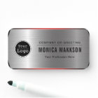 Logo d'entreprise personnalisé Nom du personnel de