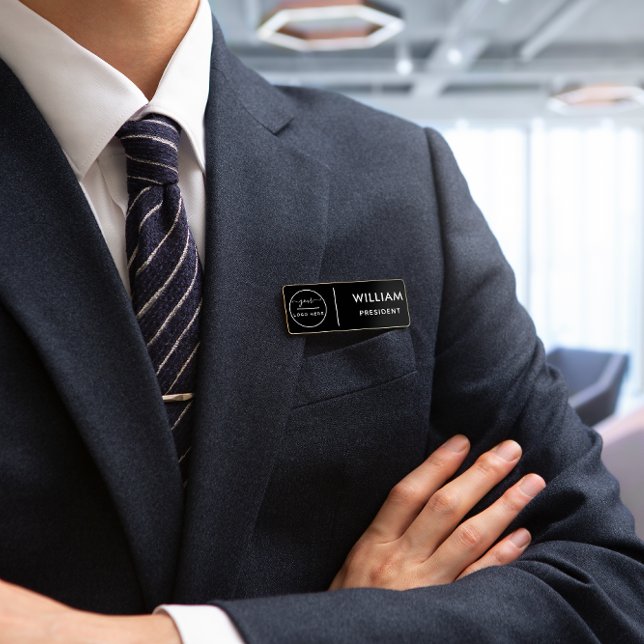 Porte-nom Logo d'entreprise personnalisé Nom du personnel de (Créateur téléchargé)