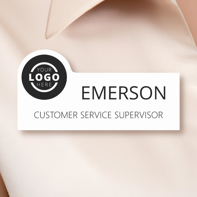 Porte-nom Logo d'entreprise personnalisé Nom du personnel de (Créateur téléchargé)