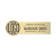 Logo d'entreprise rond Gold Couleur Plastique Empl