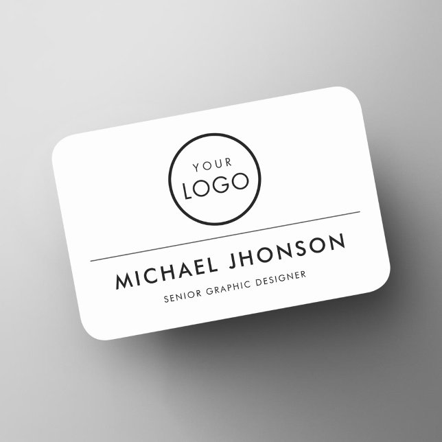 Porte-nom Logo d'entreprise simple Bureau d'entreprise (Créateur téléchargé)