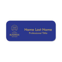 Logo d'entreprise simple et moderne Gold Bleu