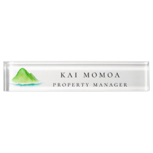 Porte-nom Logo d'évasion d'île