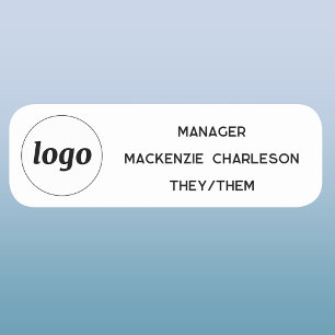 Porte-nom Logo Employé Personnel Pronoms
