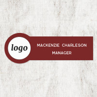 Logo Employé Personnel Rouge Foncé Entreprise