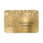 Logo Glittery Gold Foil