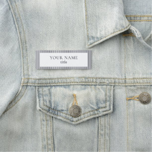 Porte-nom Logo Moderne Retro Vibe