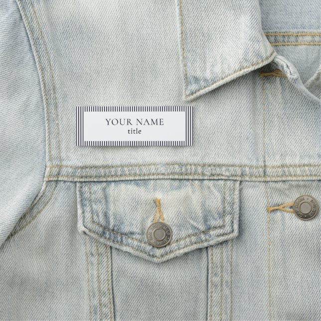 Porte-nom Logo Moderne Retro Vibe (En situation)