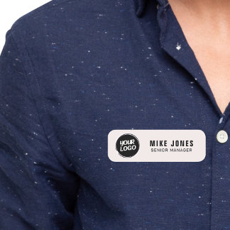 Porte-nom Logo personnalisé Employé Magnétique