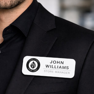 Porte-nom Logo personnalisé employé magnétique ou épingle de