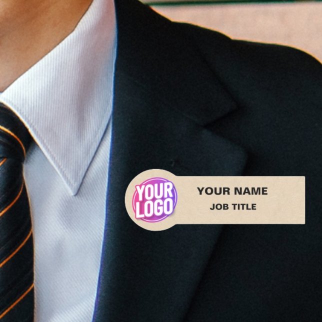 Porte-nom Logo Personnalisé Employé Magnétique Ou Épingle De (Créateur téléchargé)