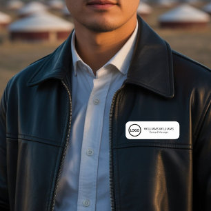 Porte-nom Logo Personnalisé Employé Pin Magnétique Ou De Séc