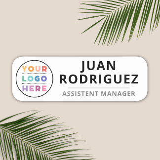 Porte-nom Logo Personnalisé Employé Pin Magnétique Ou De Séc