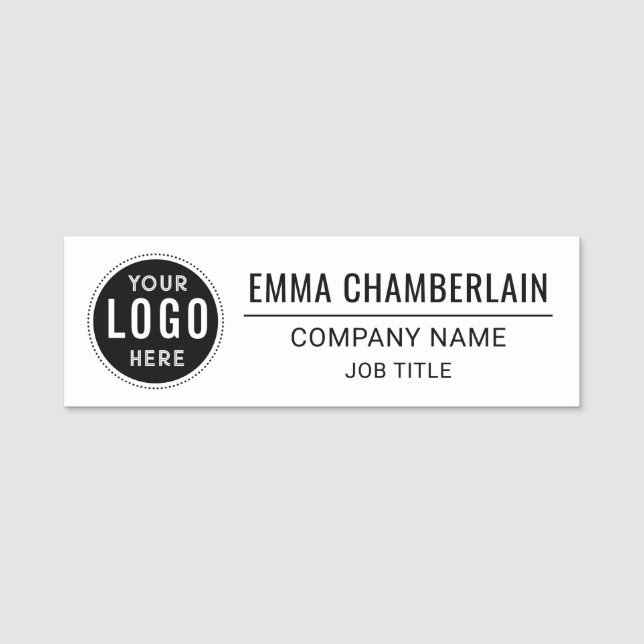 Porte-nom Logo Personnalisé Épingle De Sécurité Des Employés (Devant)