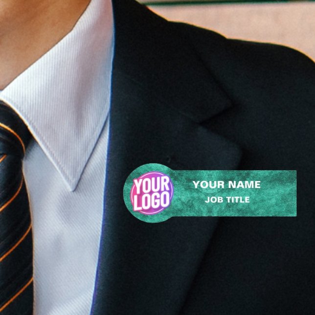 Porte-nom Logo Personnalisé Identifiant de l'employé Faux Me (Créateur téléchargé)