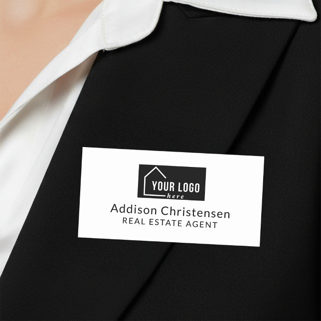 Porte-nom Logo Personnalisé Immobilier Moderne (Créateur téléchargé)