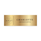 Logo personnalisé impression or employés de bureau
