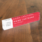 Logo personnalisé minimaliste rouge brillant