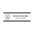 Logo personnalisé noir employé