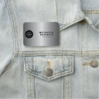 logo personnalisé nom de l'employé titre argent ma