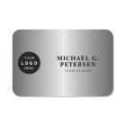 logo personnalisé nom de l'employé titre argent ma