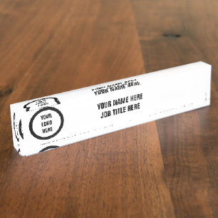 Porte-nom Logo personnalisé personnalisé Élégant Numéro de d